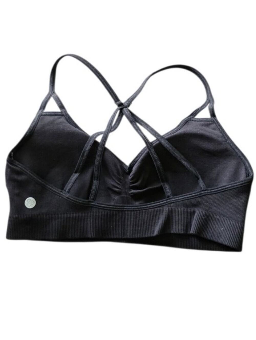 Zella Black Seamless Strappy Sports Bralette M NWT - Picture 7 of 7